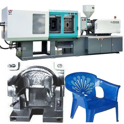 150 Bar Plastic Chair Injection Moulding Machine 4 Zone Heating