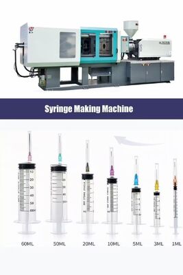 Screw Type Plasticizing Syringe Making Machine Featuring 5 Ejector Point Voltage 220V380V Designed for Syringe Production